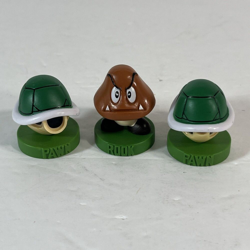 Nintendo Super Mario Bros Chess Set Of 3 Piece Replacements Figures
